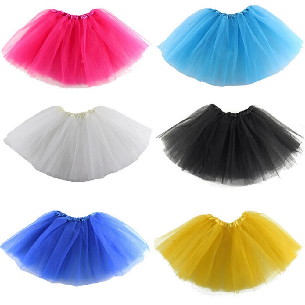 Kids Petticoat Clothes Summer Baby Girls Teen Chiffon Fluffy Pettiskirts Tutu Princess Party Skirts Ballet Dance Wear 1PC
