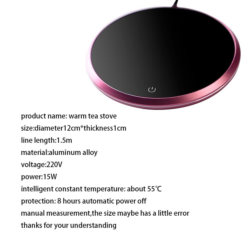 220V Electric Ceramic Stove Aluminum Alloy Warm Tea Heater Heating / Teapot Teacup Holder Chinese Kung Fu Tea Set Accessories