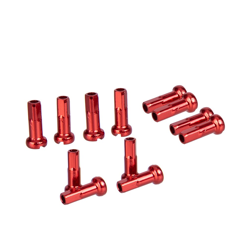 Ztto 60 pçs mtb bicicleta de estrada mamilos 14g 2.0 14mm 2.0mm ultraleve liga alumínio alta resistência colorido raios mamilo: Red 60pcs