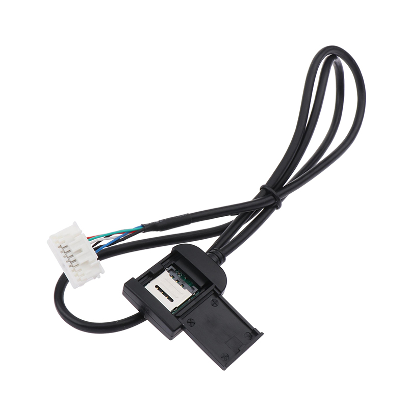 Adaptador de ranura para tarjeta Sim, 48,5 cm, 4G, 20 pines, para Radio Android, conector de Cable Gps Multimedia, accesorios para coche, pieza de repuesto de cables, 1 ud.