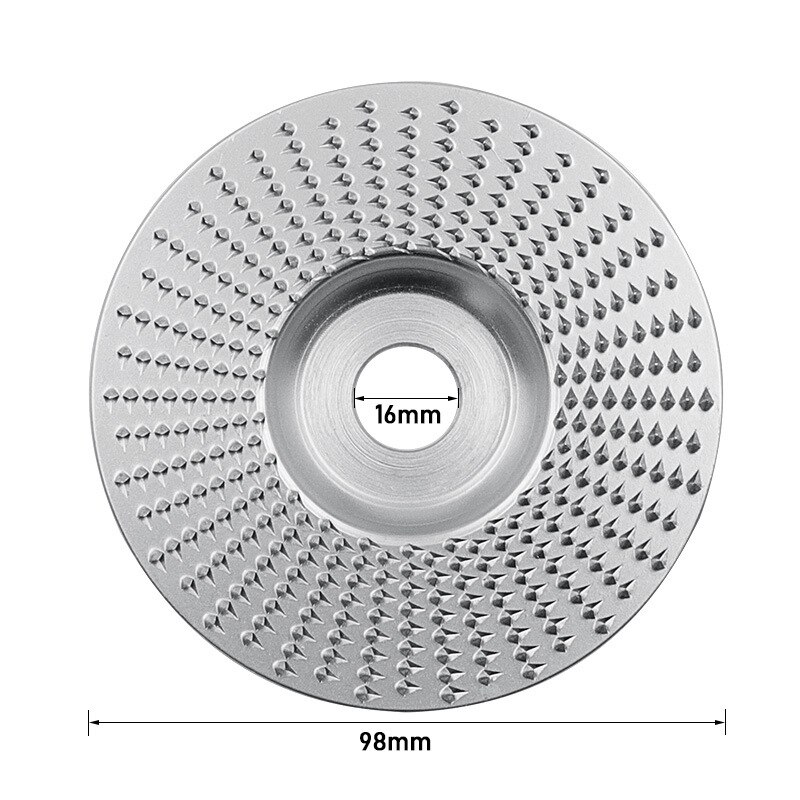 Gorąca sprzedaż wolframu drewno karbidowe tarcze szlifierskie szlifierka kątowa tarcze szlifierskie metalowe plastikowe drewno narzędzie ścierne: 100mm Silver Flat