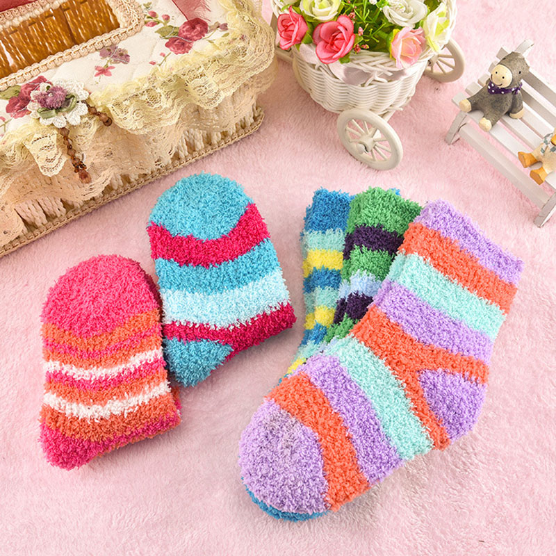 Coral Fleece Newborn Baby Socks Kids Baby Girl Boy Winter Socks Warm Soft Infant Toddler Socks Children Sokken Skarpetki 0-3Y