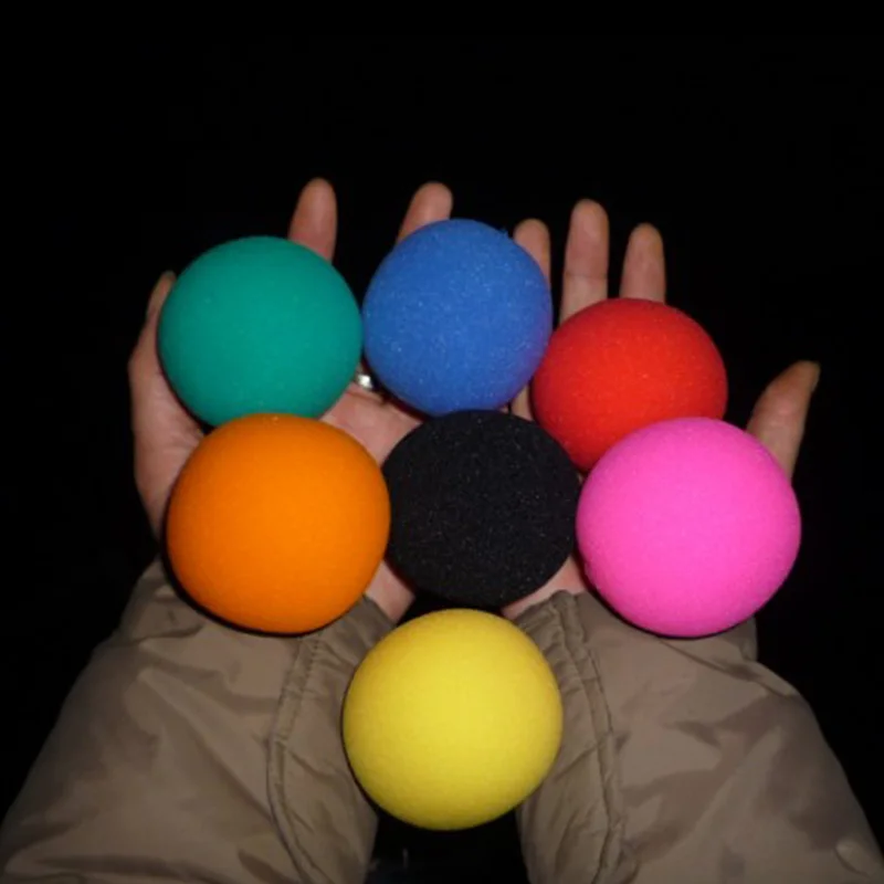 10 st supermjuk svampboll  (6cm)  magiska trick som dyker upp/försvinner bollar magia scen gatuillusioner gimmick roliga klassiska leksaker