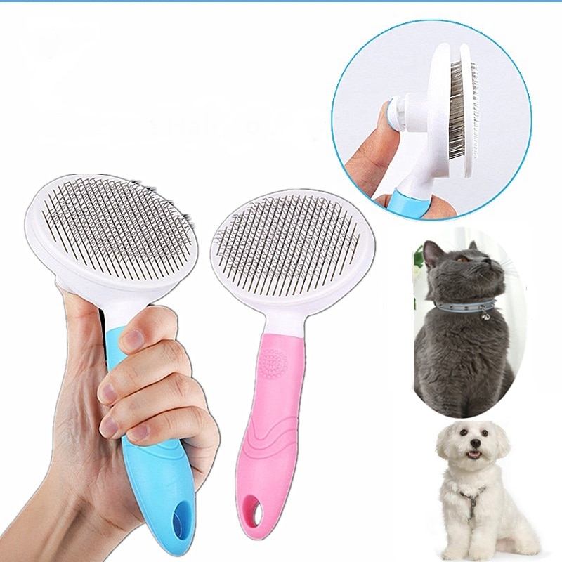 Hond Kam Zelf Reinigingsborstel Professionele Grooming Borstel Voor Honden En Katten Quick Clean Korte Medium Haar Borstel tool
