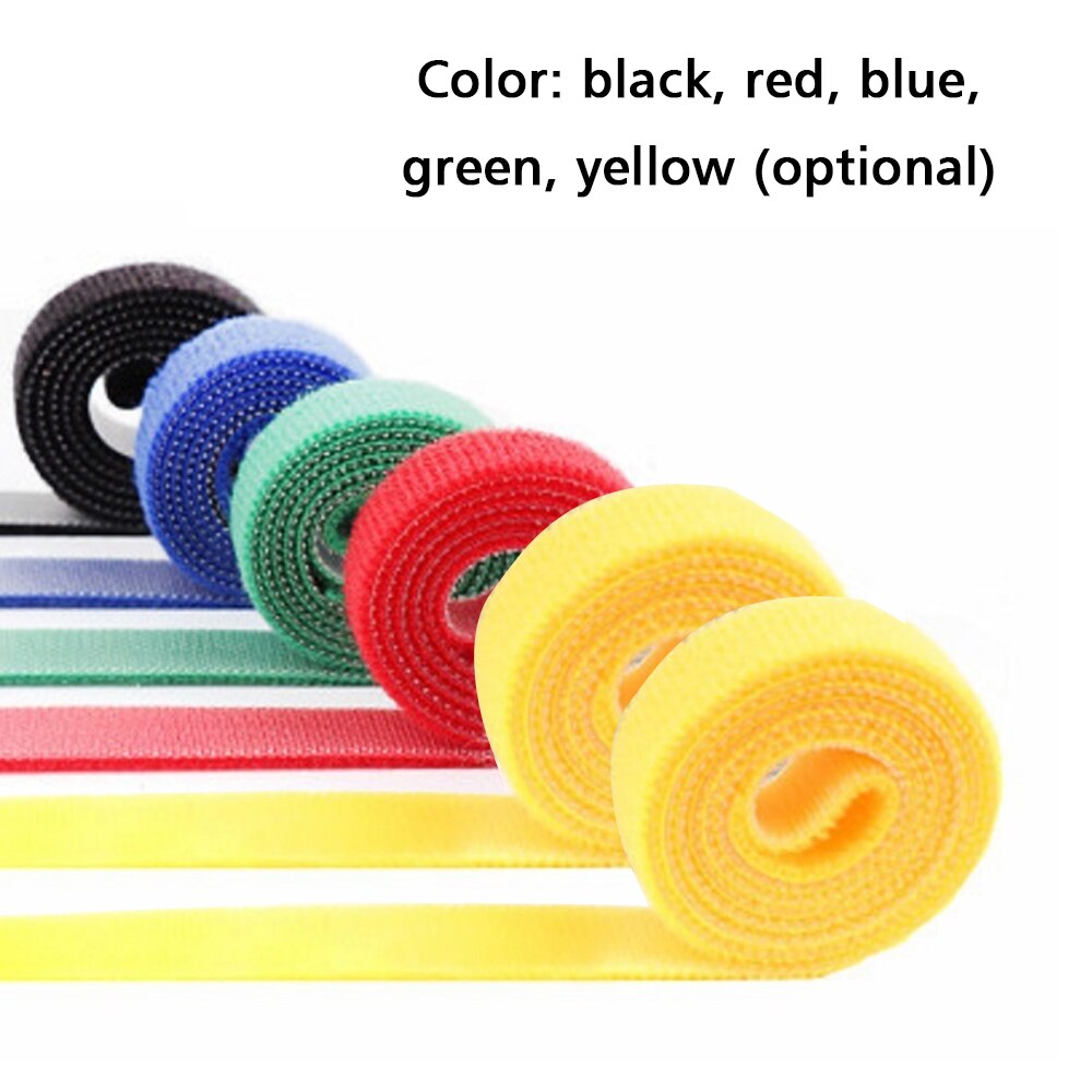 20mm 2PCS 3PCS Cable Ties Wire Bandage Hook Loop Fastening Tape Cable Self Adhesive Strap Holder Nylon Wire Management Storage