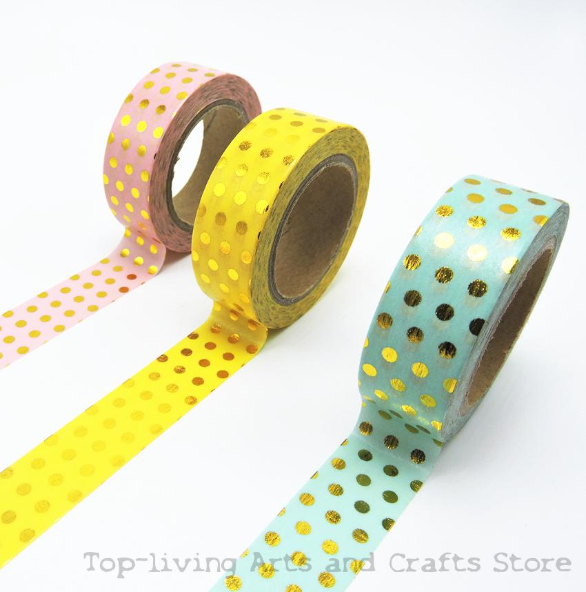 Stippen Folie Washi Tape Scrapbooking Gereedschap Leuke Decoratieve Japanse Briefpapier Washi Tapes Masker