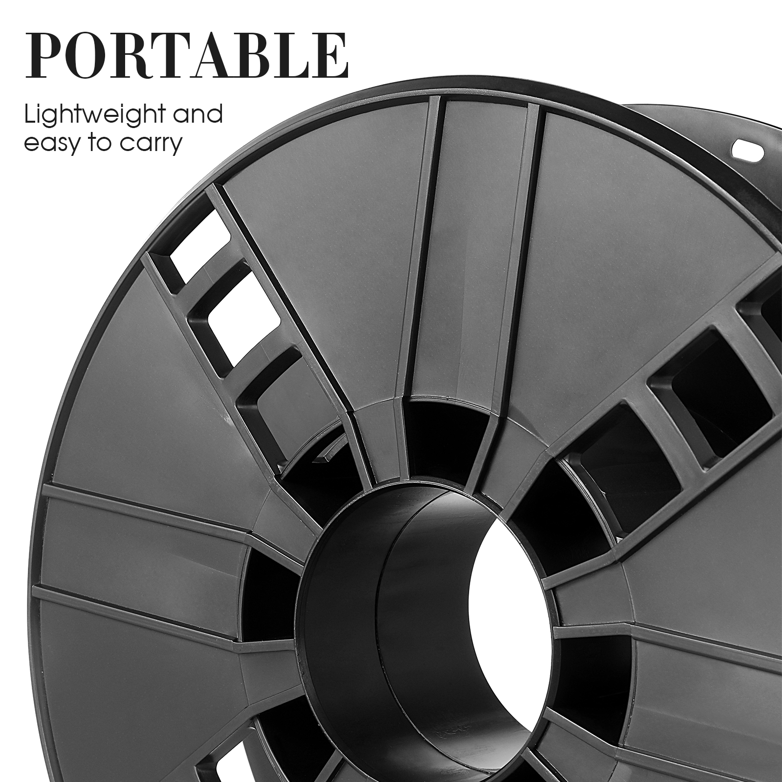 Electric Cord Reels The Wire Plastic Cord Cable Storage Reel Cable Organizer Tidy Reel For Camping Caravan Or Motorhome (Black)