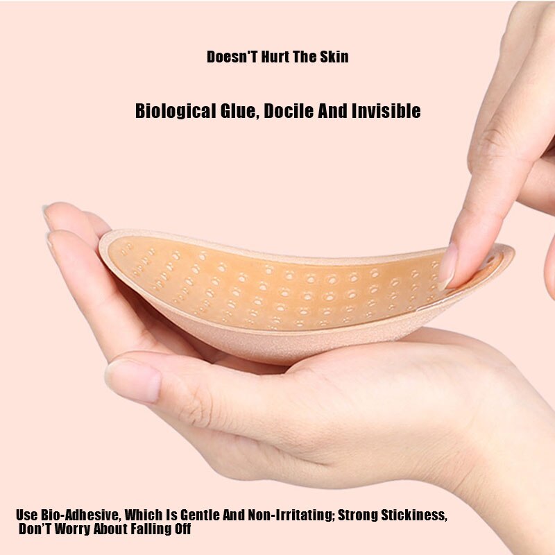 Silicone Shoulder Push-up Pads 1Pair For Women Men Clothing Non-Slip Invisible Adhesive Shoulder Enhancer Reusable Shoulder Pad