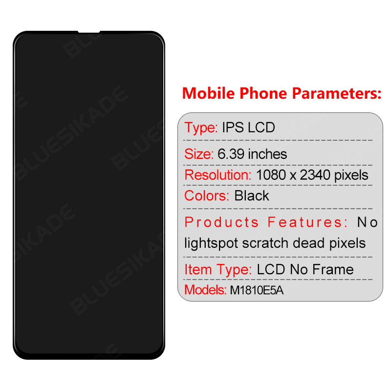 6.39" Super AMOLED For XiAOMI MI MIX 3 LCD Display Touch Screen Digitizer For Xiaomi MI MIX3 LCD M1810E5A Replacement Parts