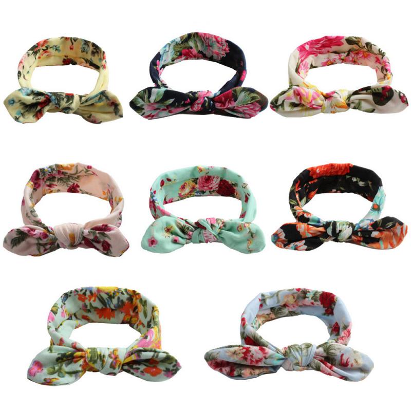 Kinderen Print Cross Hoofddoek Bandage Hoofdband Multi-Stijl Meisje Zomer Wassen Haar Accessoires Kleine Verse Mode Hoofdtooi