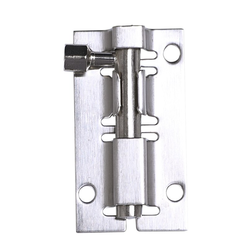 5Pcs 2 Inch Lengte Rvs Deurslot Sliding Lock Barrel Bolt Zilver