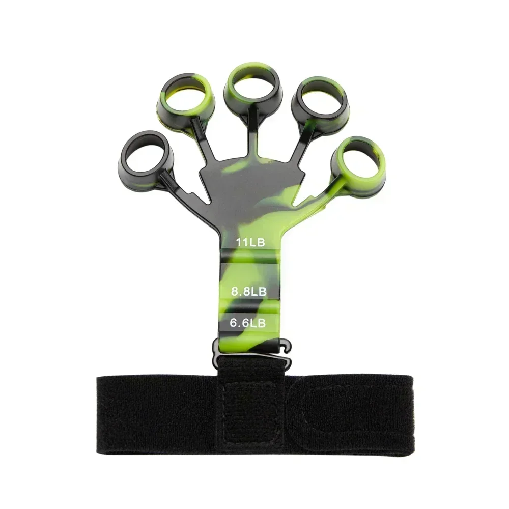 Entrenamiento y ejercicio 6 resistencia expansor de mano agarre de dedo deporte gimnasio accesorios de entrenamiento entrenamiento y ejercicio Gripster Fitness: Negro