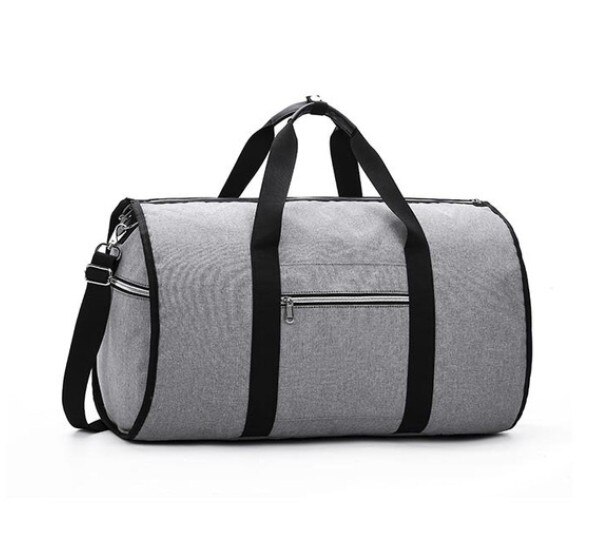 Waterdichte Reistas Mens Kledingstuk Tassen Handbagage Leisure Hand Tas 2 In 1 Grote Bagage Duffel Bakken Vrouwen Reizen schoudertas: a-gray