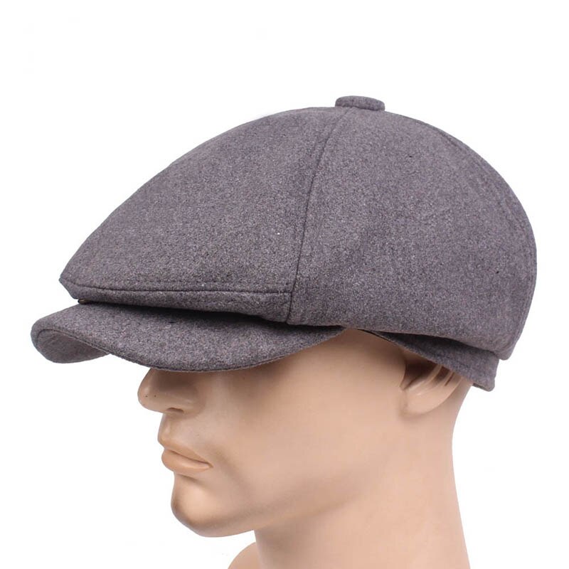 Gorros de Newsboy para hombre, boina para ancianos de mediana edad, sombrero para Conductor, gorra plana de hiedra de , Otoño e Invierno