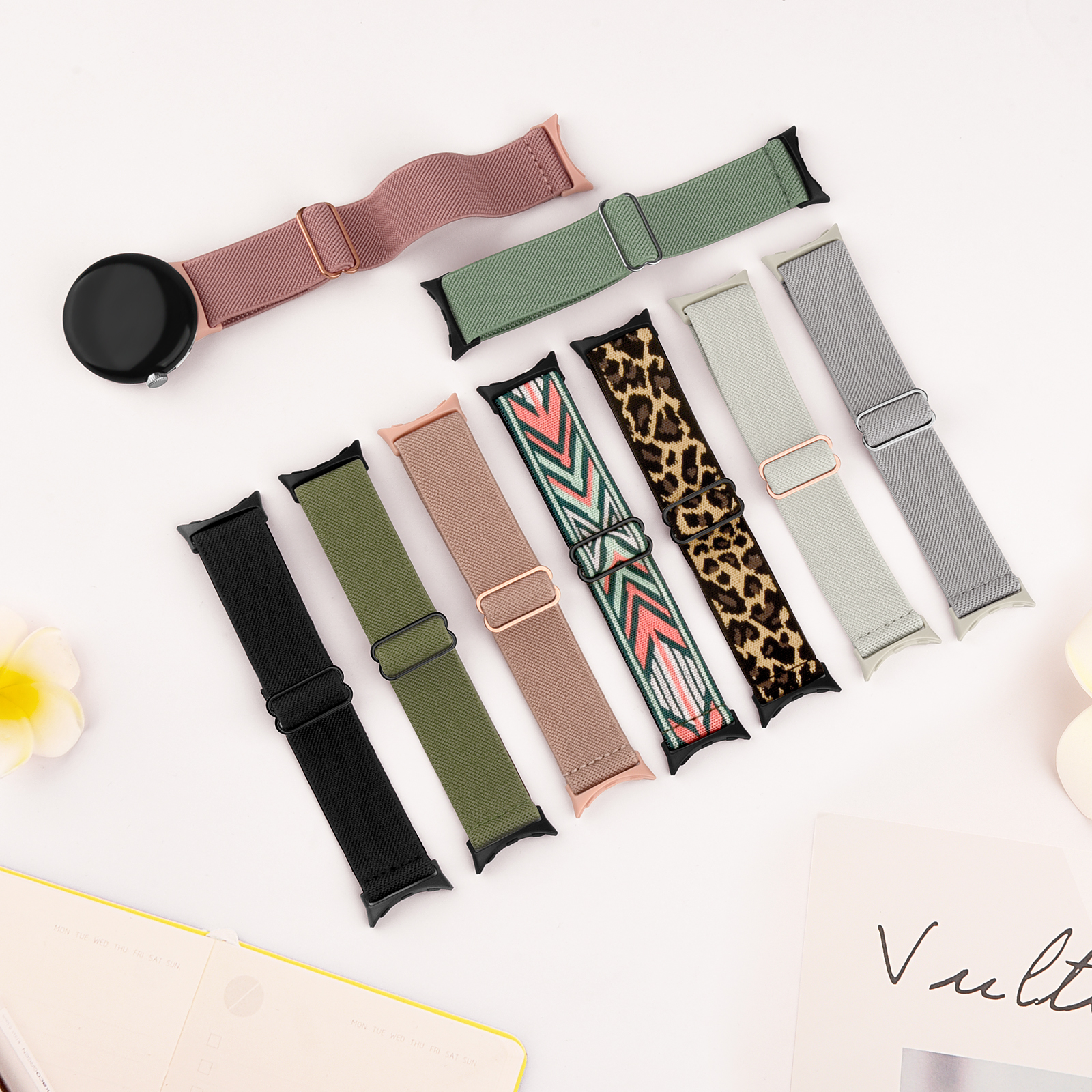 Elastic Nylon Strap For Google Pixel Watch Band Adjustable Watchband Wristband For Google Pixel Watch Strap Bracelet Correa