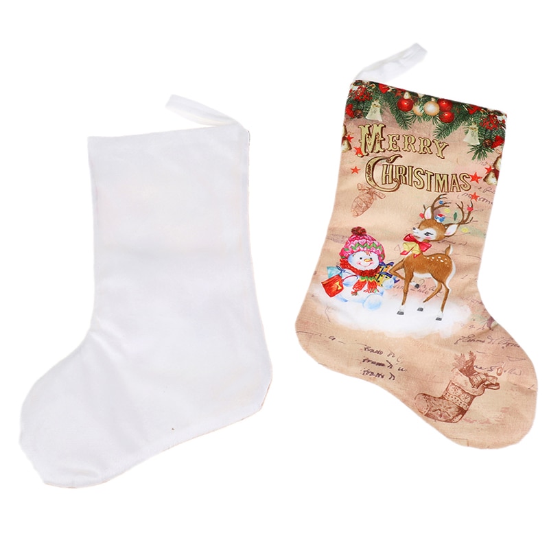3 styles 1pc julestrømper stof små støvler tasker ornamenter fest hjemmepynt