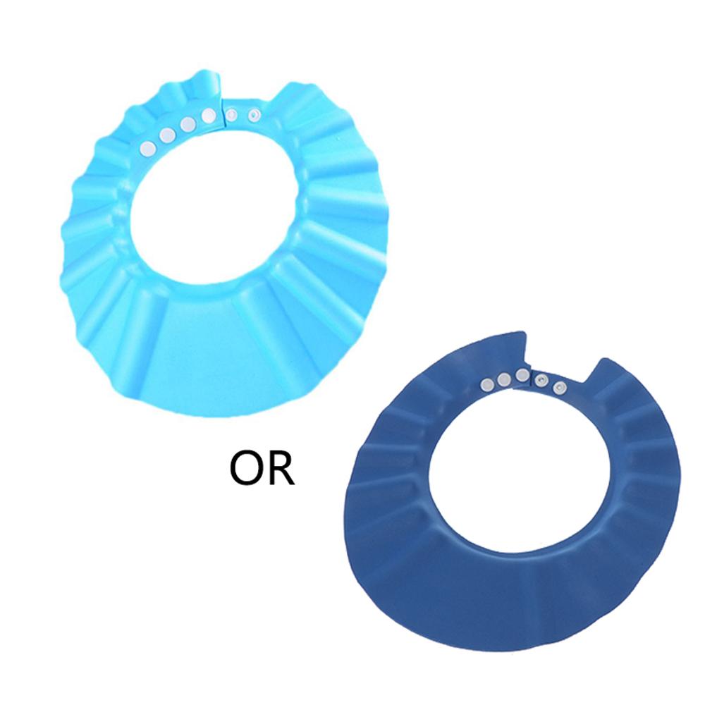 Kinderen waterdichte badmuts shampoo douche beschermhoed zachte verstelbare klep hoed thuis badkamer douche benodigdheden 3 kleuren