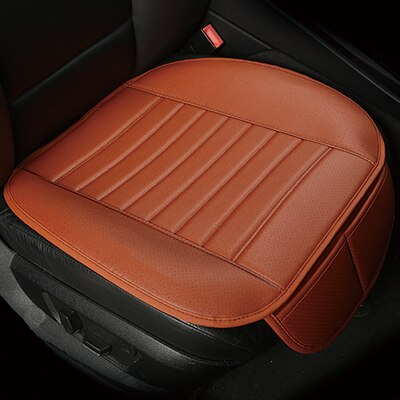 WLMWL Universal Leather Car seat cushion for Peugeot all models 206 307 407 207 3008 508 208 308 406 301 car accessorie: brown