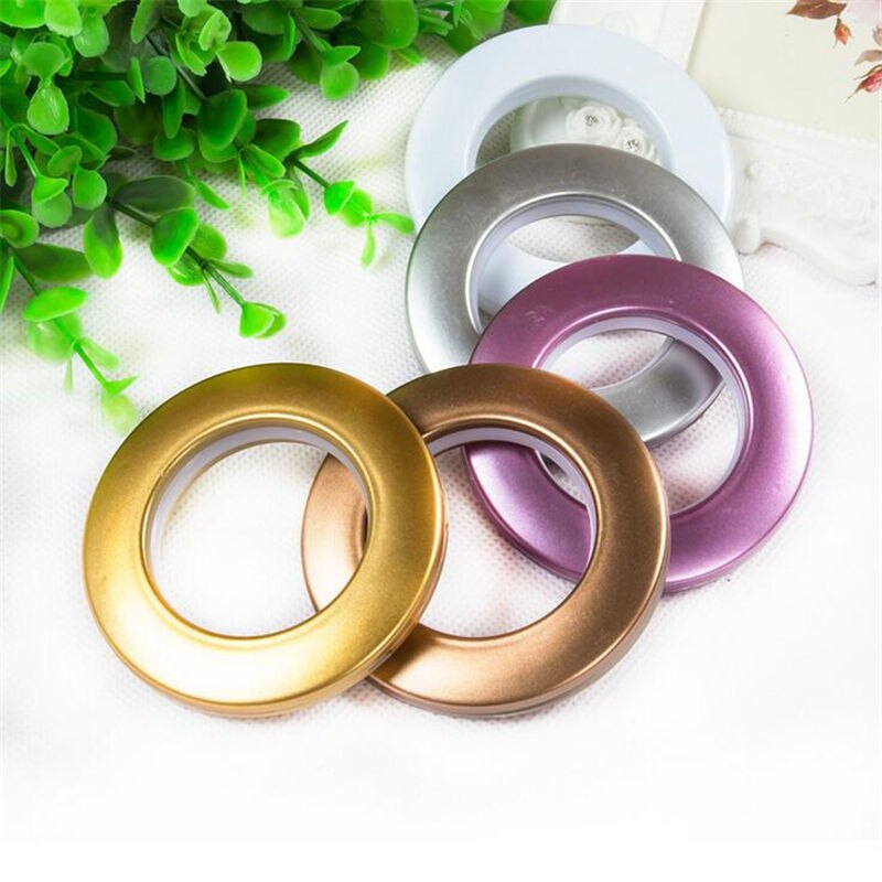 Useful 50 PCS Rod Ring Home Decoration Curtain Accessories Plastic Rings Eyelets For Curtains Grommet Top Curtain