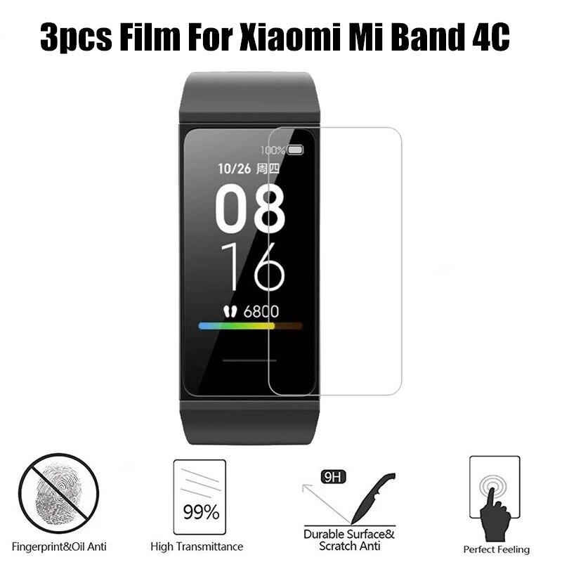 Film Voor Xiaomi Mi Band 4c Film Screen Protectors Explosieveilige Krasbestendig Voor Xiaomi Mi Band 4c protector