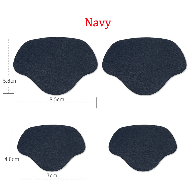 Plantillas con parche para zapatos deportivos, almohadillas antidesgaste para pies, plantilla protectora para el talón, pegatina trasera, tamaño ajustable, 4 Uds.: MULTICOLOR