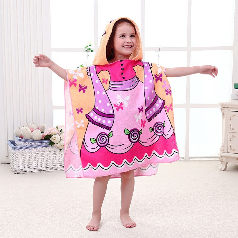 Kinder Bademantel Mädchen Mit Kapuze Kinder Bad Robe Schöne Kind Junge Mädchen Robes Mikrofaser Weichen Strand Pool Ändern Handtuch mit haube: 8
