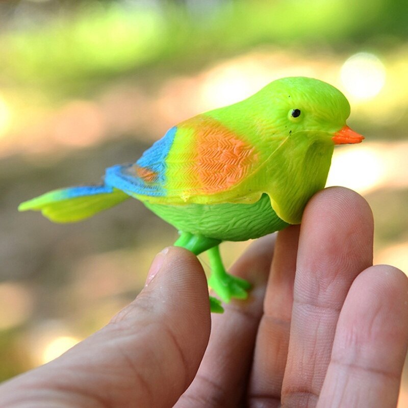 Funny Sound Voice Control Activate Chirping Singing Bird Toy