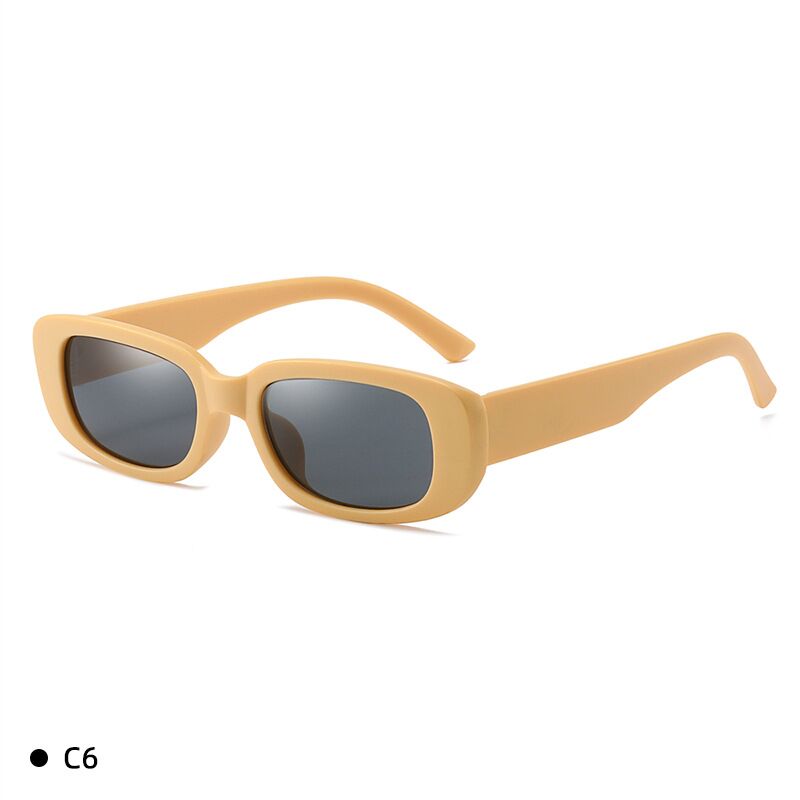 Kleine Frame Rechthoek Zonnebril Dames Outdoor Wandelen Zonnebril Vrouwen Mode Brillen Uv400 Gafas De Sol: Goud