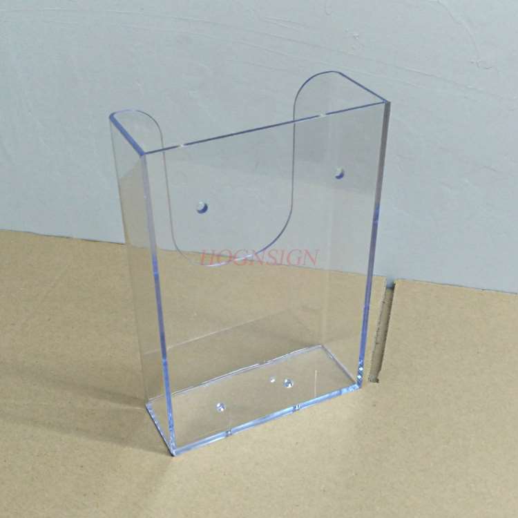 Muur Gemonteerde A6 Single-Vel Rack Acryl Display Rack Muur Gemonteerde Tri-Fold Pagina Rack Kleuring pagina Folder Informatie Rack