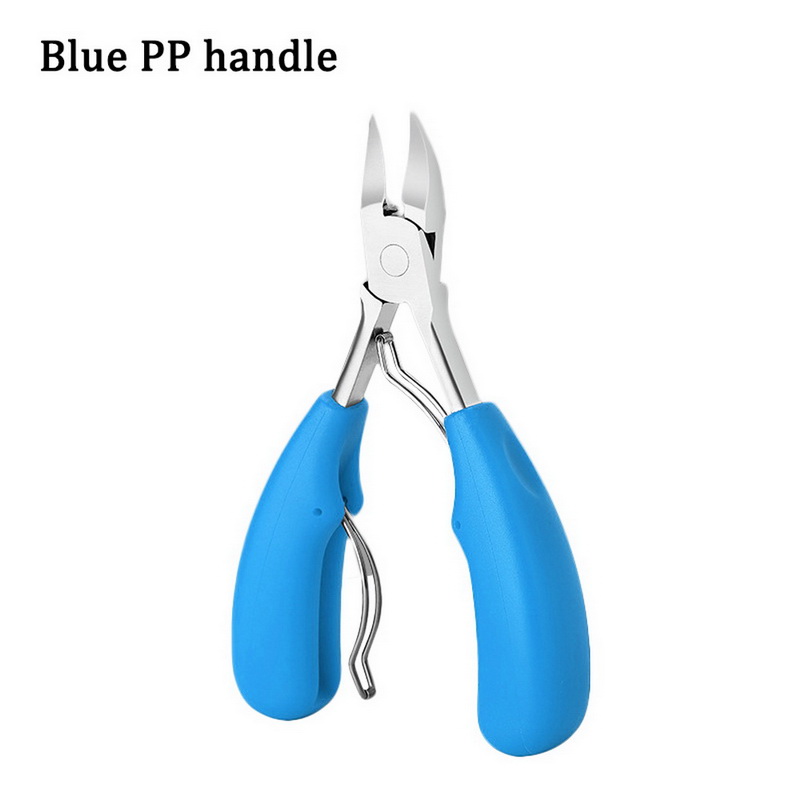 Toe Nail Clippers Remove Dead Skin Nail Correction Nippers Ingrown Toenail Cuticle Scissor Edge Cutter Thick Pedicure Care Tool: Green
