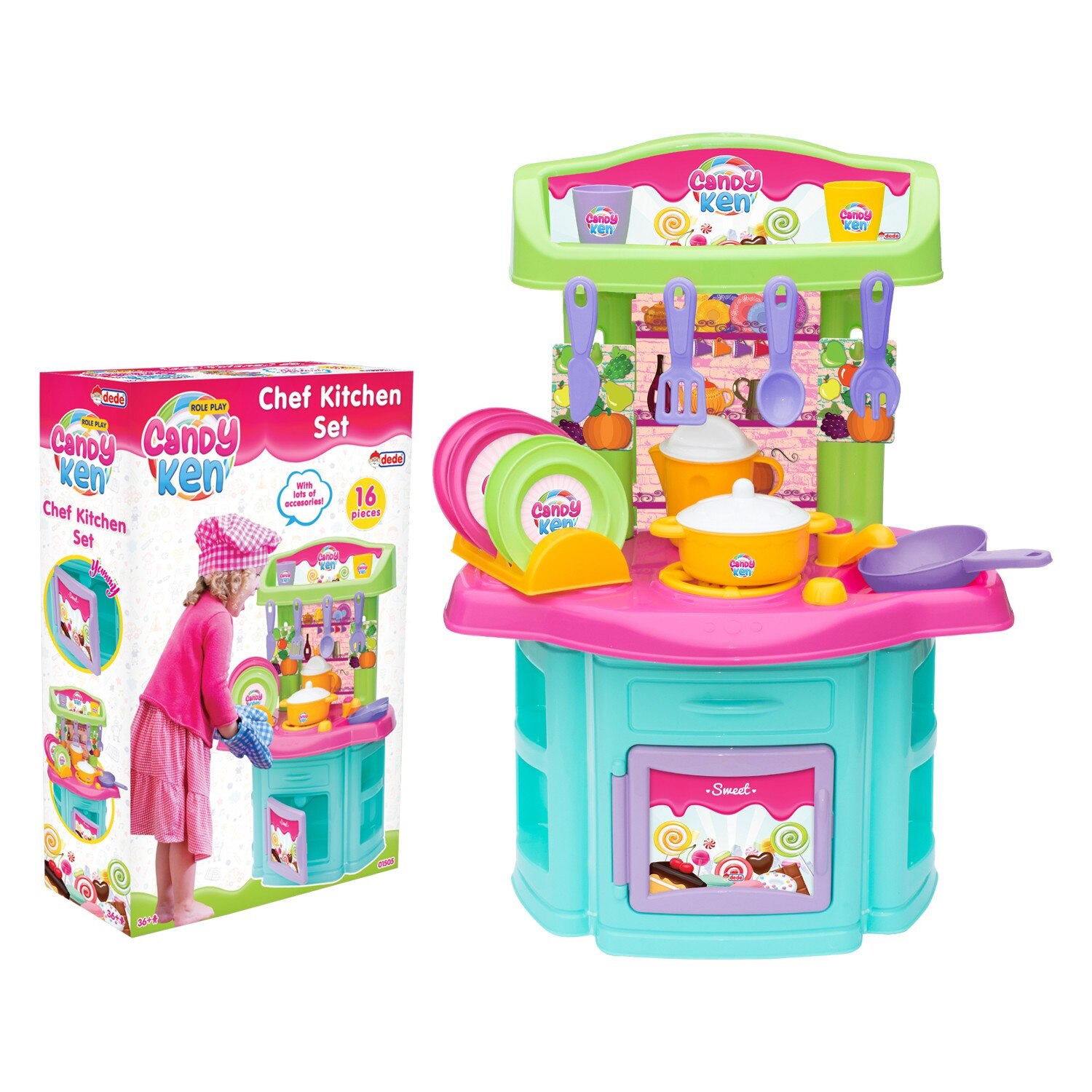 Candy Chef Kitchen Set Toy Kitchen Set