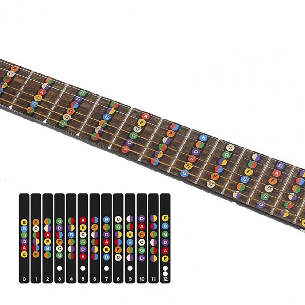 Scratch Resistant Sticker Removable PVC Guitar Fretboard Scale Guitar Fretboard Fretboard