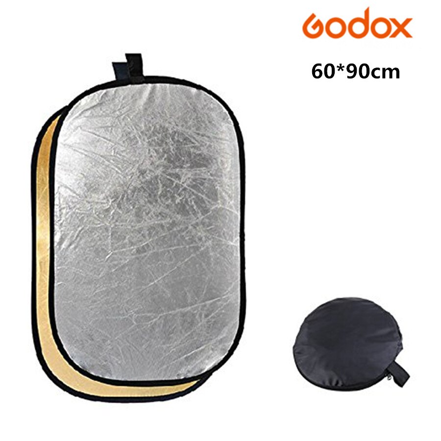 Godox 2 in 1 Draagbare Opvouwbare Reflector 60*90 cm 24*36 &#39;&#39;Licht Diffuser Multi Opvouwbare Studio Disc