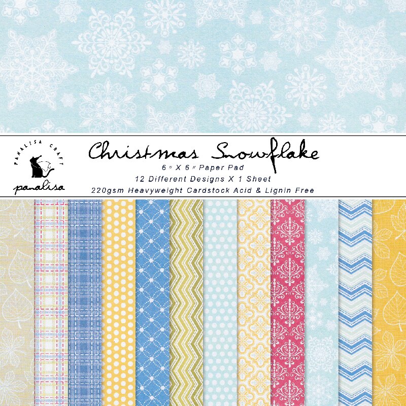 Panalisacraft 12 sheet 6"X6" Vintage Basic patterned paper pad Scrapbooking paper pack handmade craft paper craft Background pad