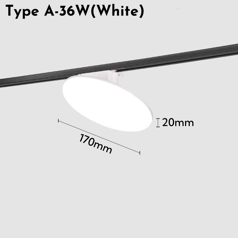 Ultradunne Ronde LED Spoor Licht 24W 36W 50W Draaibare Plafond Rail Lampen Foyer Kledingwinkel kantoor Indoor Vullen Spoor Verlichting: Donkerblauw / Blauw