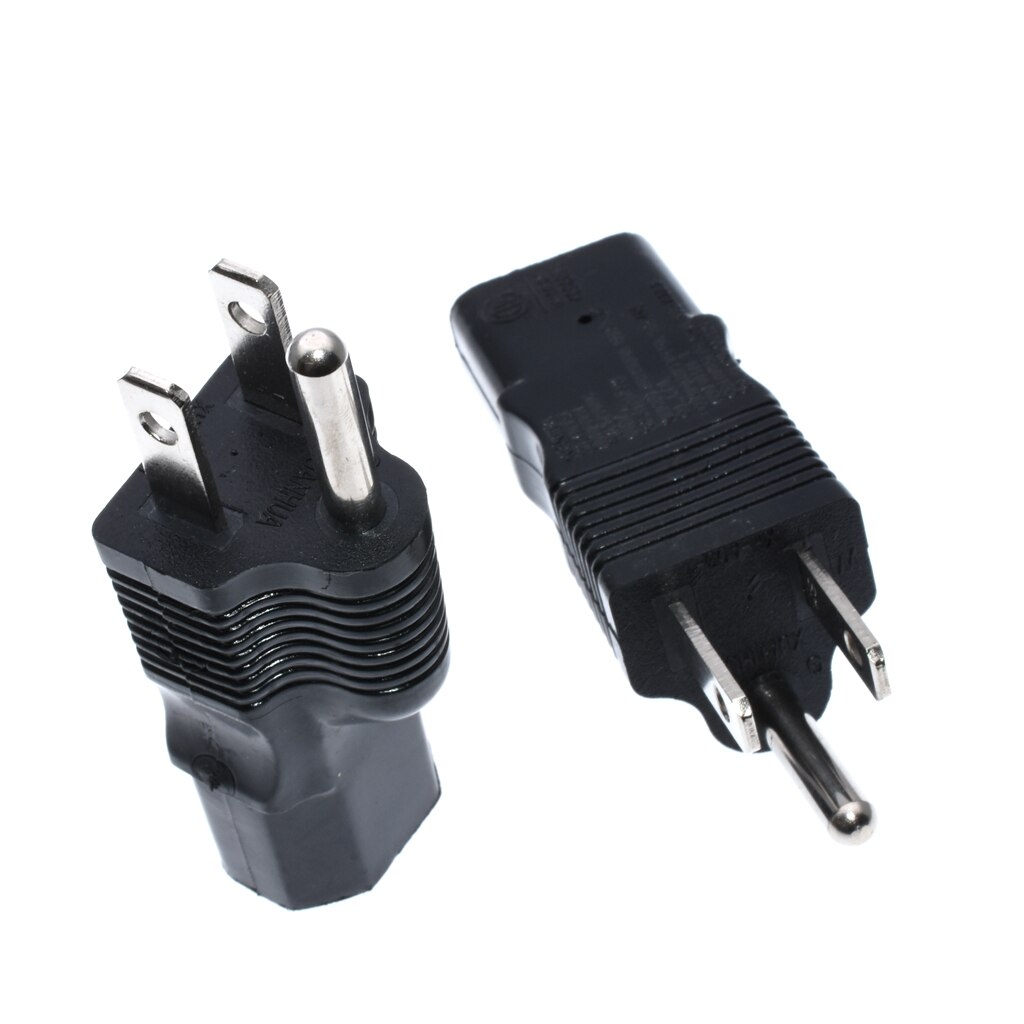US Nema 5-15P 3PIN to IEC320 C13 AC Power Adapter Connector Converter Male To Female Socket Conversion Plug 10A 250V