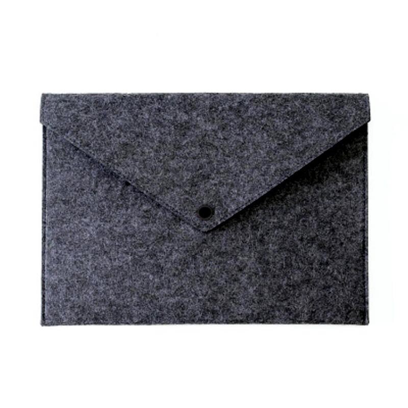 Simple Solid A4 Big Capacity Document Bag Business Briefcase File Folders Felt Filing Bags JR Deals