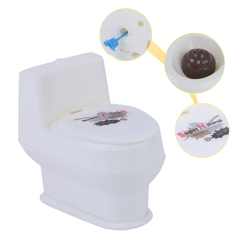! OCDAY Novelty Spoof Gadgets Toys Mini Prank Squirt Spray Water Toilet Closestool Joke Gag Toy For April Fool's Day