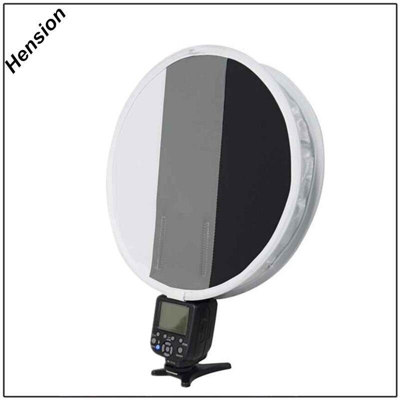 30cm 3- farver mini rund hvidbalance flash diffuser softbox grå/hvid/sort foto softbox til canon nikon