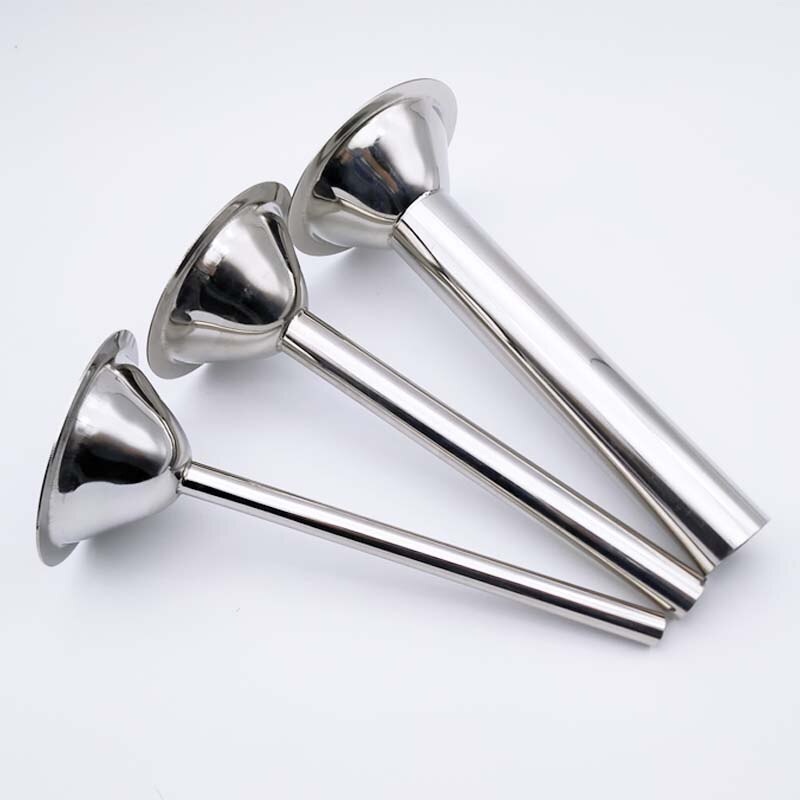 8.9/7.5/5.7/3,8 cm Basis Lebensmittel Klasse Fleischwolf Handgemachte Wurst Füllung Rohr Wurst Hersteller Füller Rohre 3 Teile/satz