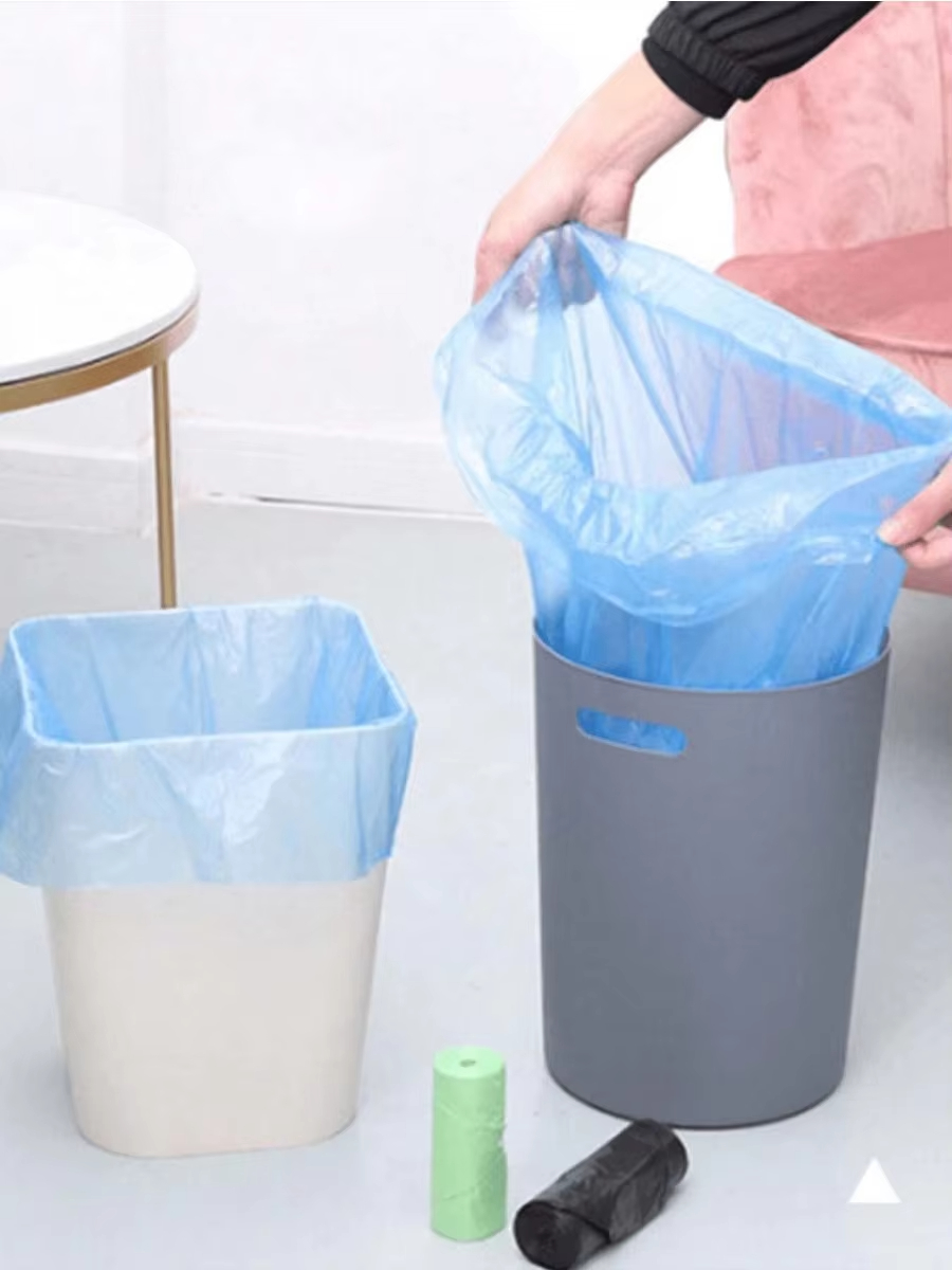 5 Rolls/Pack Meerdere Kleuren Draagbare Plain Vuilnis Vuilniszak Vuilnisbak Liners Voor Badkamer Toilet Slaapkamer Kantoor toilet