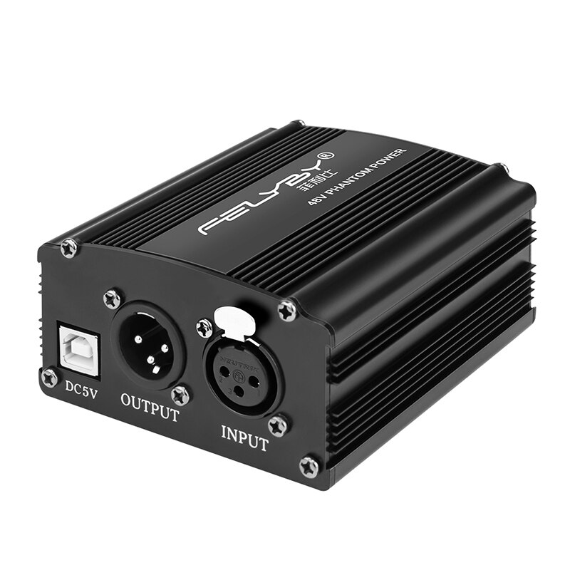 FELYBY 48V phantom power for any condenser microphone recording