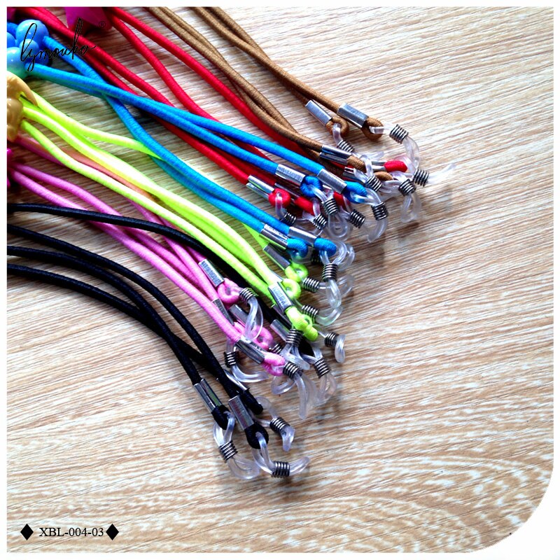 Lymouko 12 stk/lot blanding farge elastiske briller string strikk cord solbriller for barn barn briller lanyard hals tau stropp