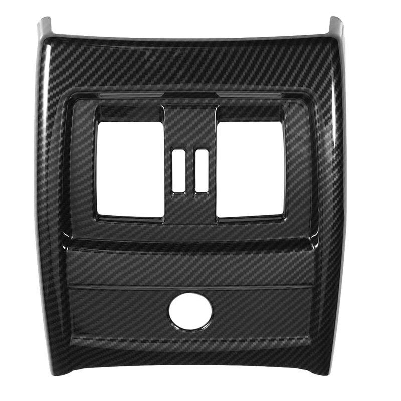 Couverture de ventilation de climatisation de siège arrière en Fiber de carbone, garniture pour BMW série 3 4 F30 F34 –: Default Title
