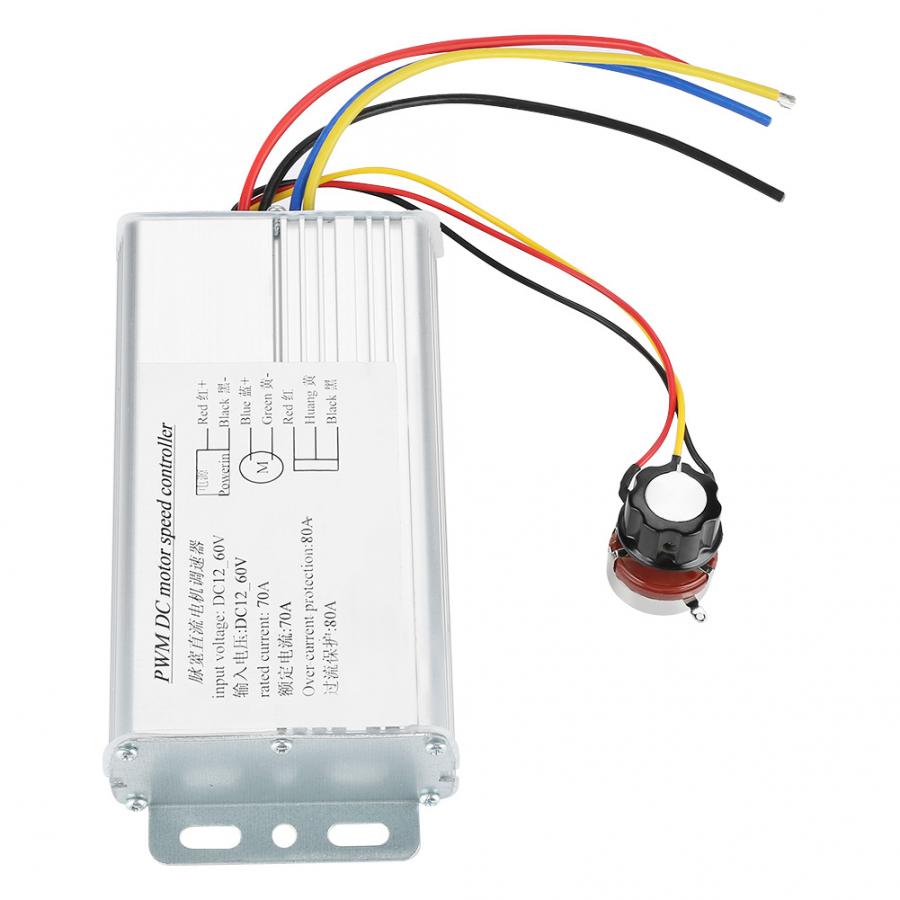 4000W Dc Motor Controller Pwm Motor Speed 12V-60V 70A Verstelbare Drive Control Motor Speed Controller regulator Driver