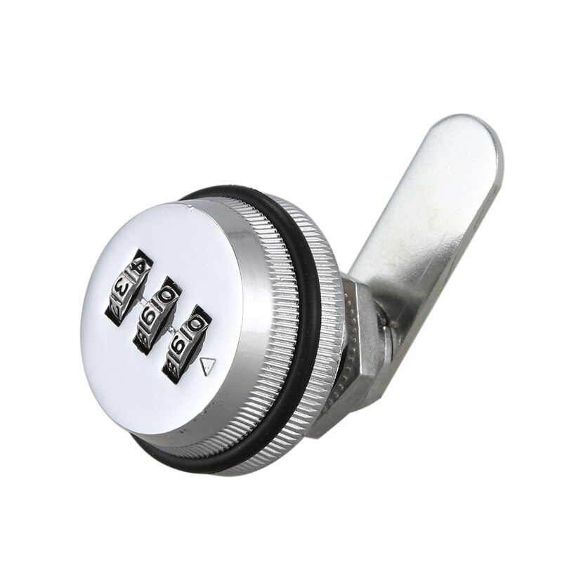 2X Alloy Code Combination Cam lock Keyless Post Mail Box Cabinet RV 3 Dial silver