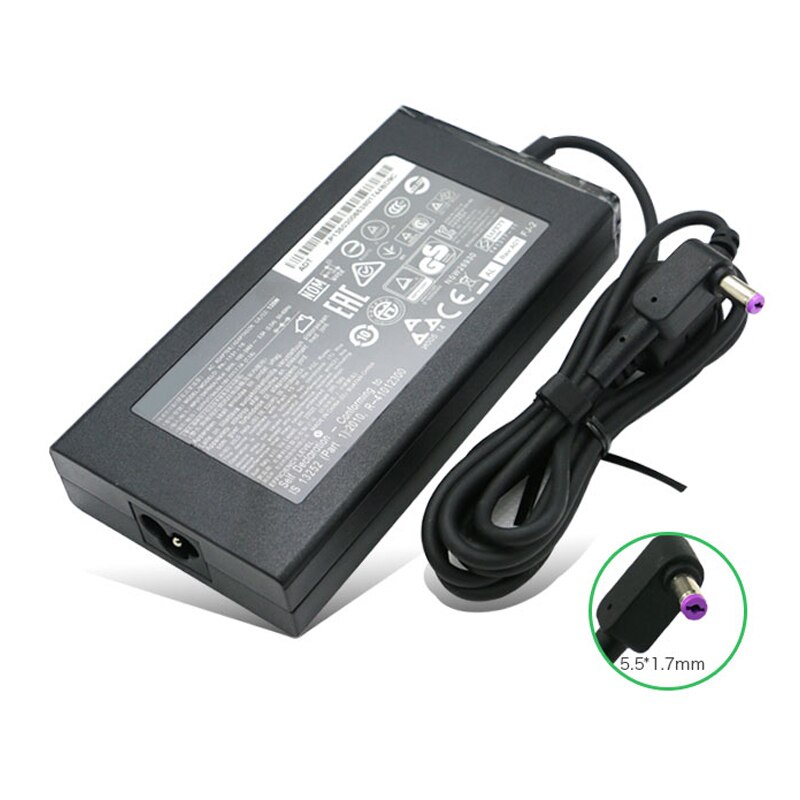 19v 7.1a 135w kannettavan tietokoneen laturi acer aspire  v17 nitro  vn7-792g-59cl adp -135kb t kp .13503.007 pa-1131-05 virtalähteelle