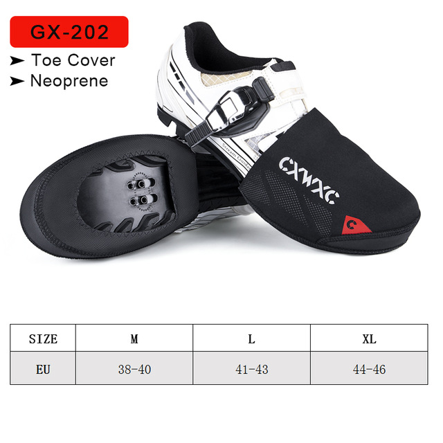 Giyo Waterdichte Schoen Covers Winter Fietsen Laarzen Neopreen Fleece Overschoenen Mtb Racefiets Teen Cover Fietsen Apparatuur: XL / Oranje