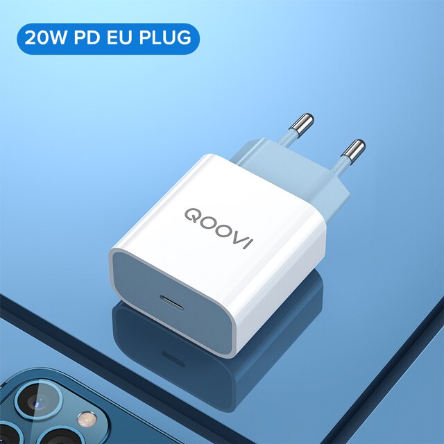 20W Pd Charger Quick Charge 4.0 3.0 Usb Type C Muur Adapter Qc Snelle Opladen Telefoon Voor Iphone 12 pro Max Mini 11 8 Huawei Xiaomi: 20W EU PD Charger