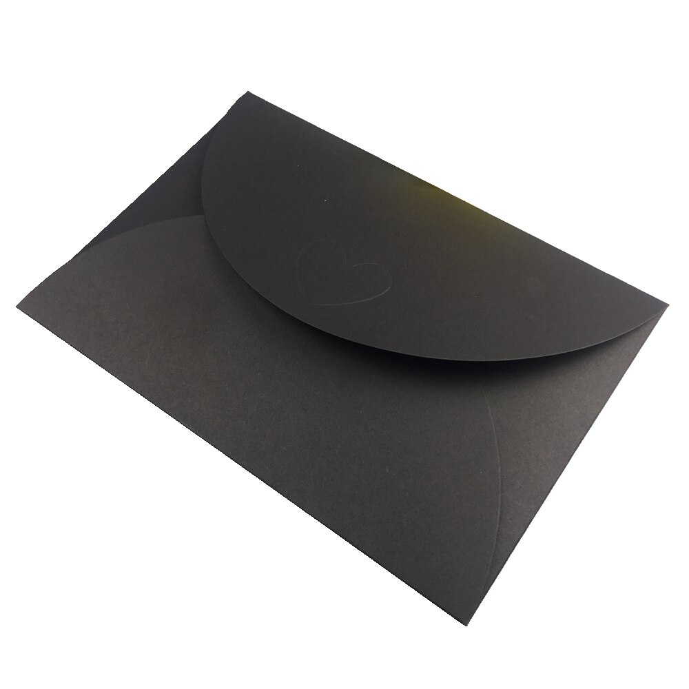 Free 5X Love heart Buckle Pearl Envelopes Wedding Invitations Year Greeting Cards Christmas Cards 19.5x13.5cm